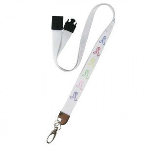 Multi-Ribbon Cancer Awareness Lanyard