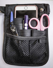 Valencia Med Organizer Belt. Holds Cell Phone, Key Hook, 2 sided-Reversible with 9 Pockets.