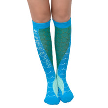 Sliced Peach Compression Sock, Mermaid Tail (Wish I Could Be)